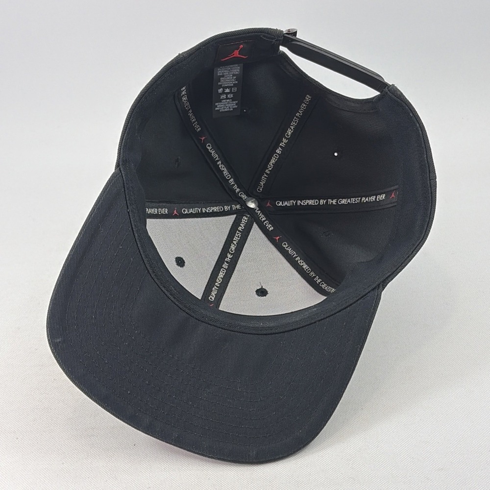 Nike Air Jordan Jumpman Pro Hat Cap Snap Back Black White Logo One Size A - Picture 8 of 14